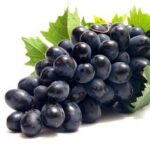 Black grapes punnet